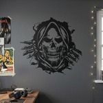 Skull/Grim Reaper Car/Wall Vinyl Decal | USAVinyls