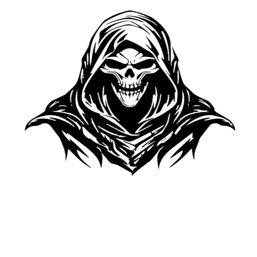 Skull Sticker, Grim Reaper Decal, Auto Graphic, Wall Art