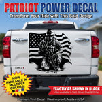 American Soldier Car Decal – Patriotic | USAVinyls