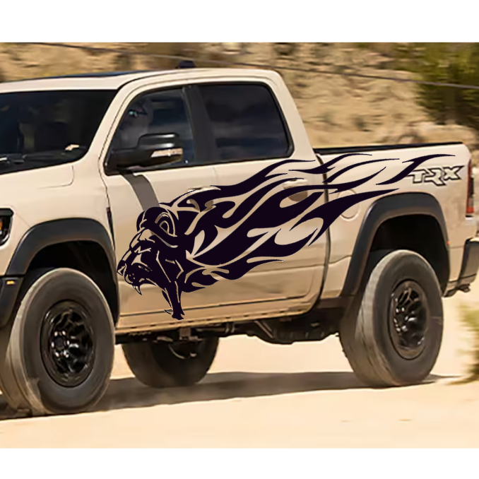 Lion Auto Decal, Tribal Lion Auto Sticker