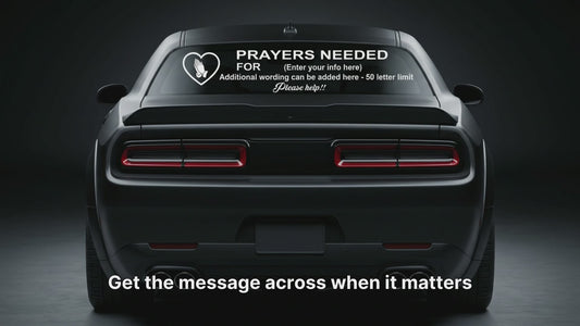 Prayers need vinyl decal video