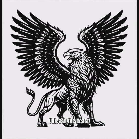 Griffin black vinyl decal video