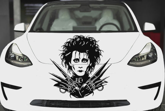 Edward Scissorhands vinyl decal video2