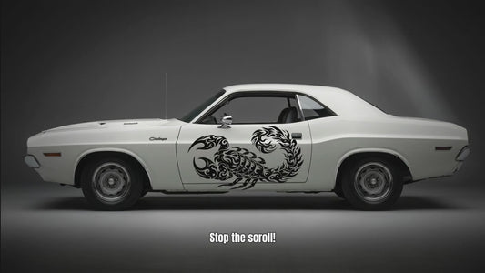 Scorpion vinyl decal video