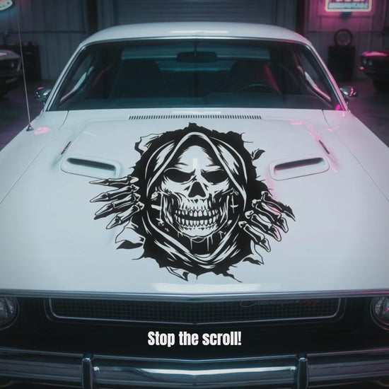 Grim Realper black vinyl decal video