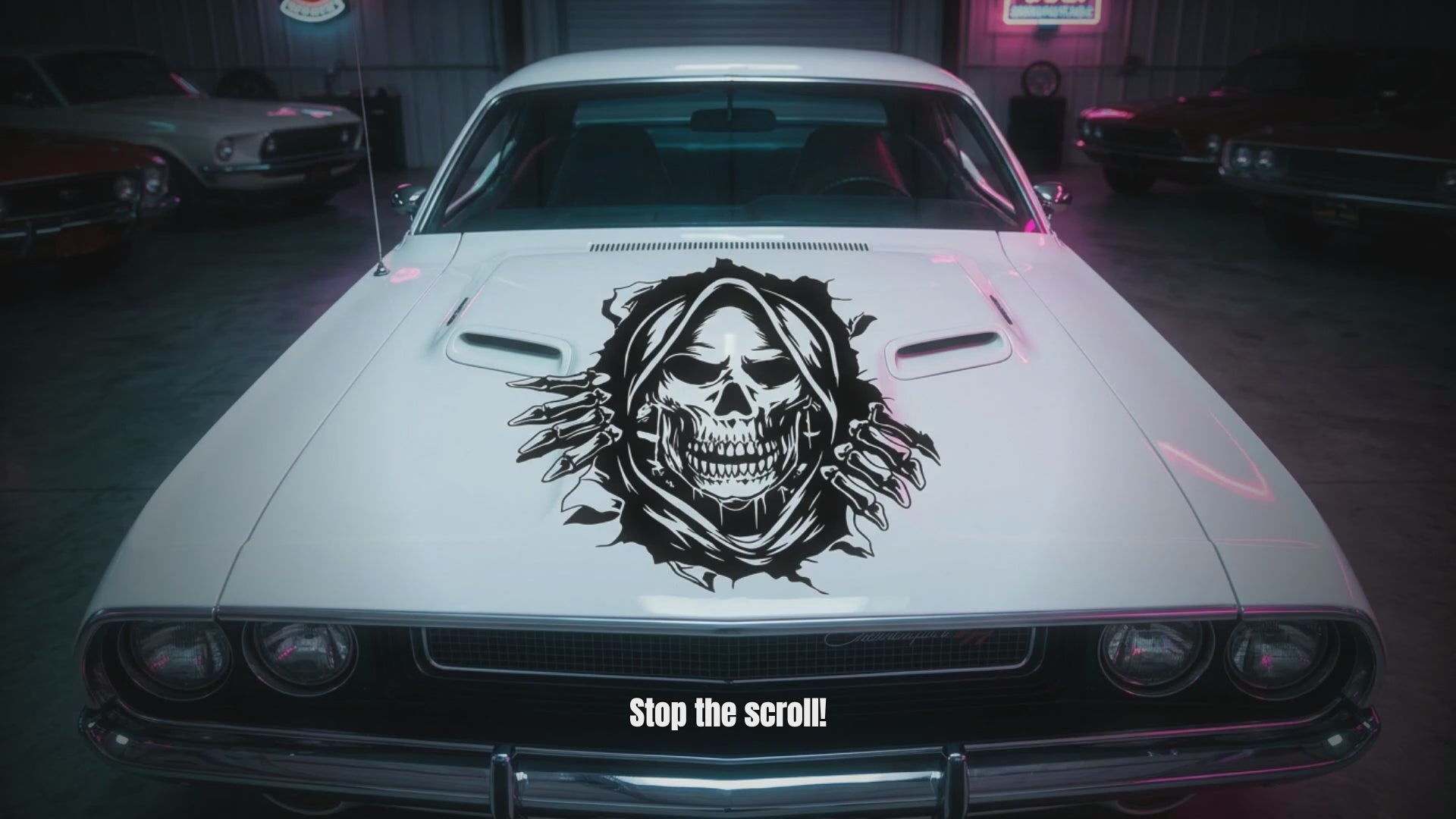 Grim Realper black vinyl decal video