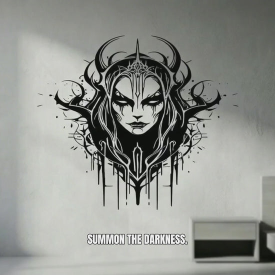 Evil witch vinyl decal video