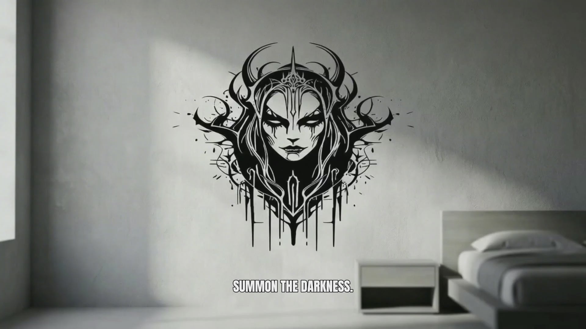 Evil witch vinyl decal video