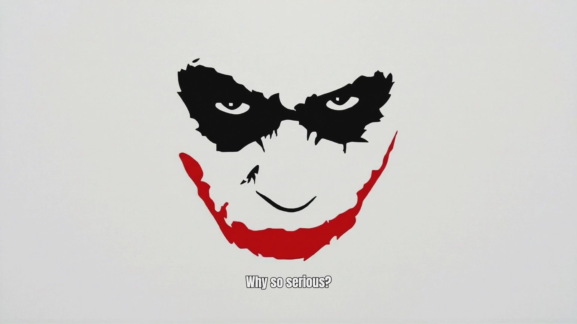 Joker black and red vinyl decal animated