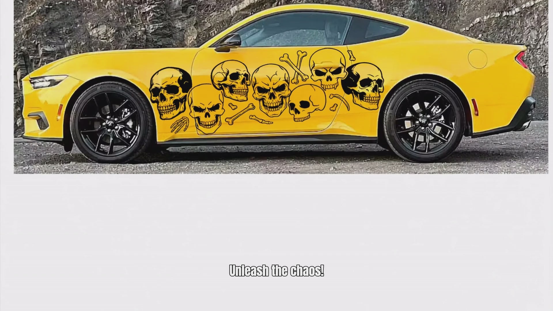 Skulls and bones vinyl decal video