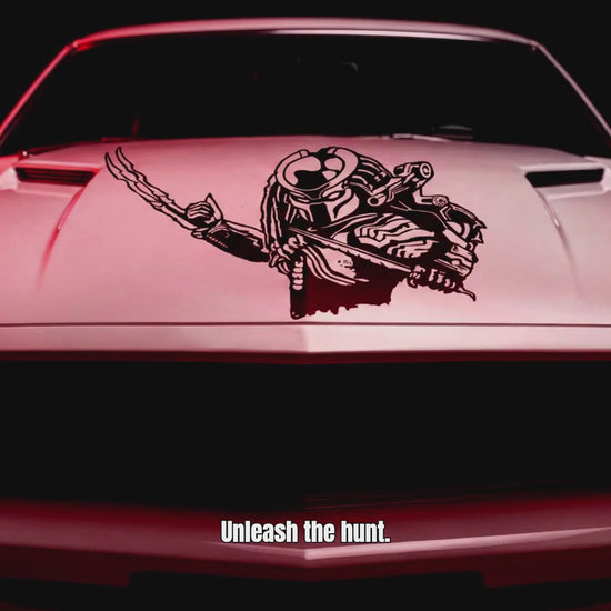 Predator black vinyl decal video