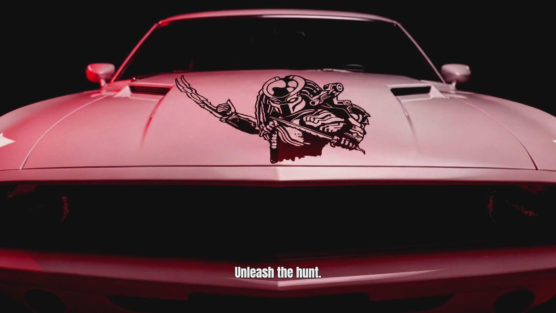 Predator black vinyl decal video