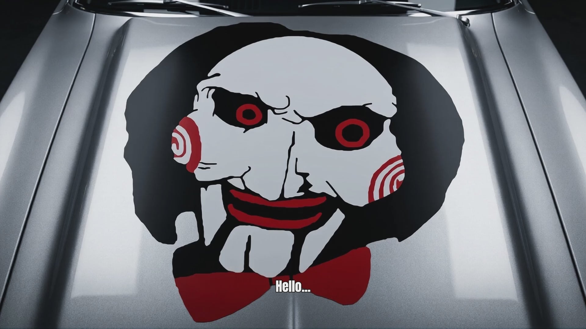 Jigsaw black and red vinyl decal video