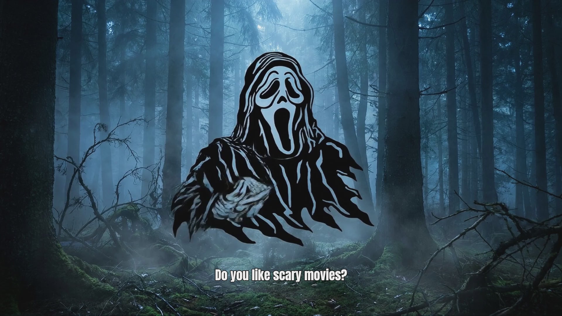 Ghostface black vinyl decal video