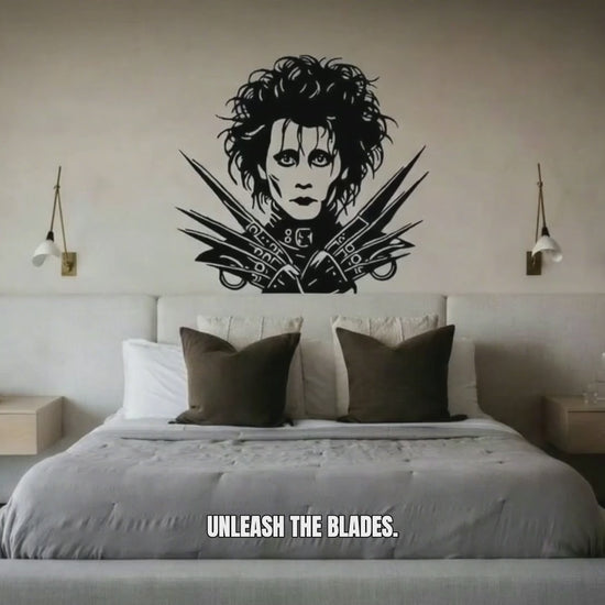 Edward Scissorhands vinyl decal video