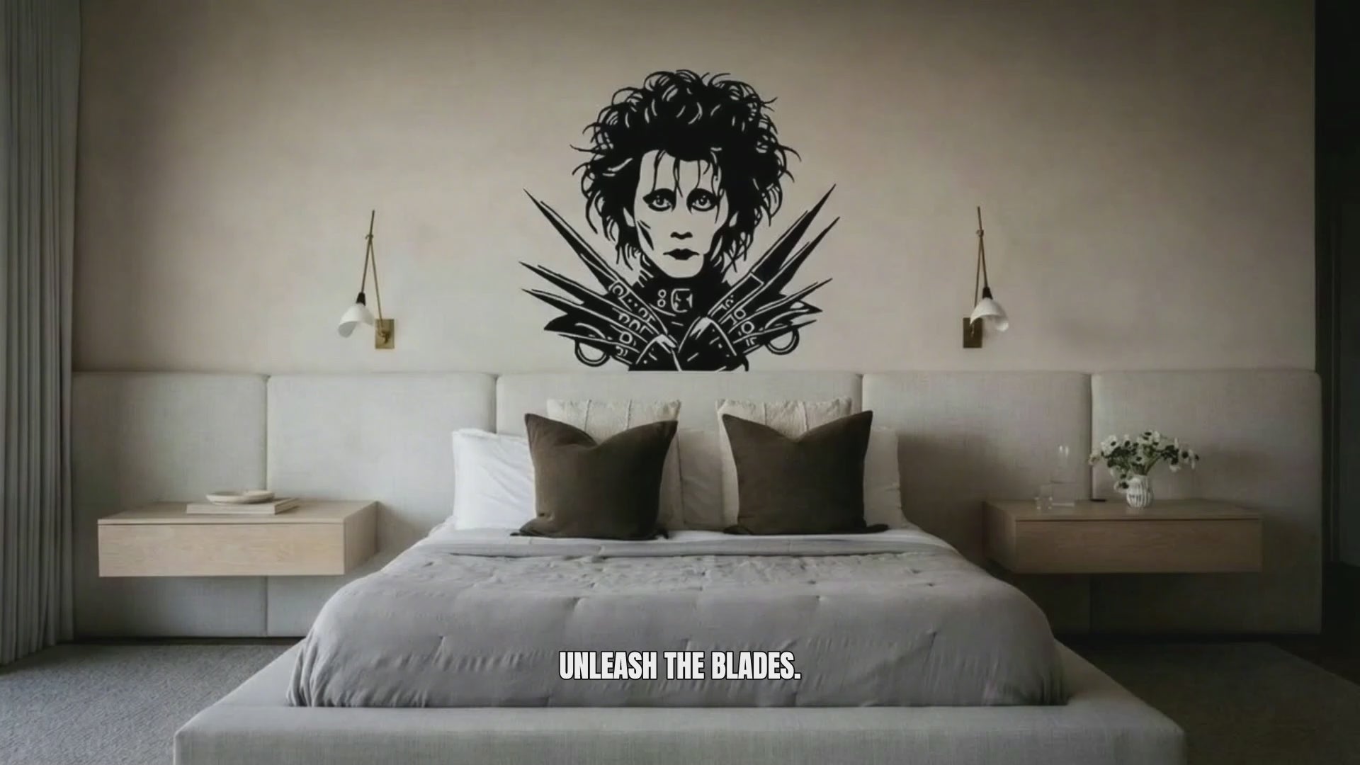 Edward Scissorhands vinyl decal video