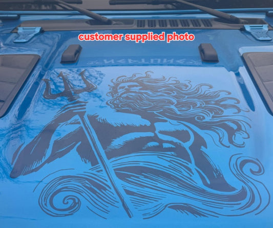 Poseidon Decal, Poseidon Sticker, Neptune Graphic