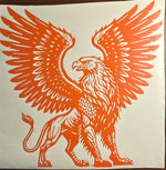 Griffin orange vinyl decal