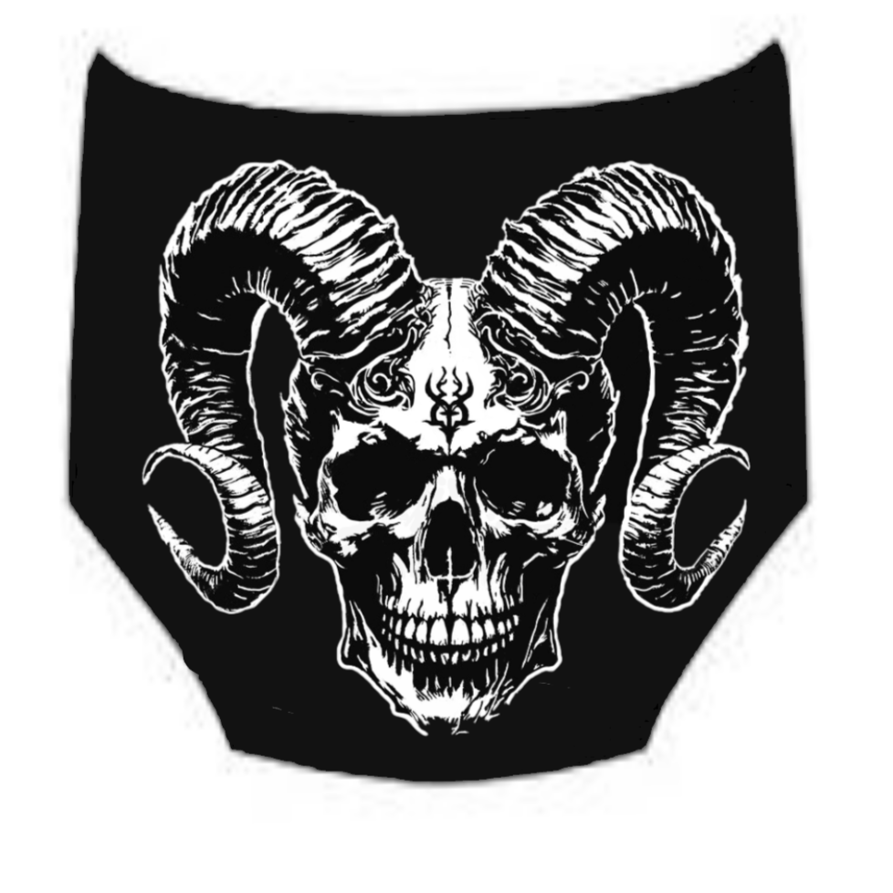 Skull with Horns Auto Graphic