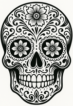 Sugar Skull Grim Reaper Ornate Car/Wall Decal | USAVinyls