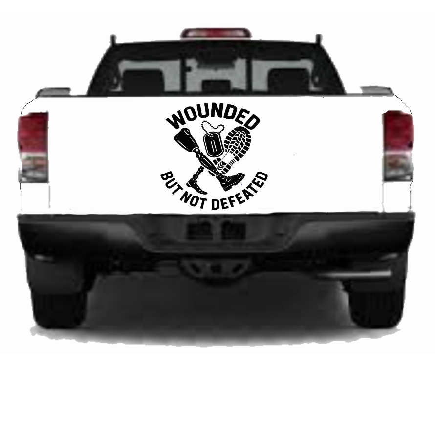 Amputation Decal, Wounded But Not Defeated