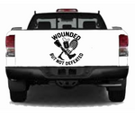 Wounded But Not Defeated Amputee Car Decal | USAVinyls