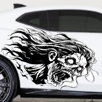 Zombie Car Decal