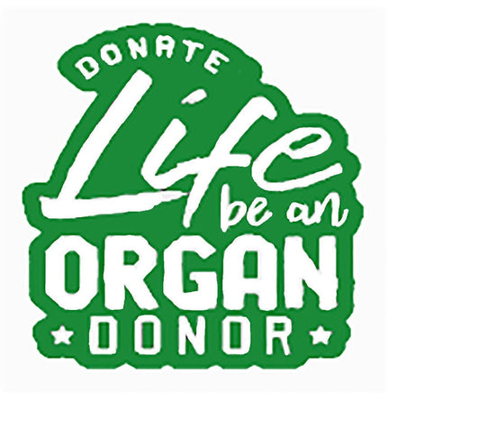 Organ Donation Decal,Transplant Decal,Vinyl Decal, Donate Life, Donate Kidney Decal, Living Donor, Recycle Yourself,Organ Donor, USAVinyls
