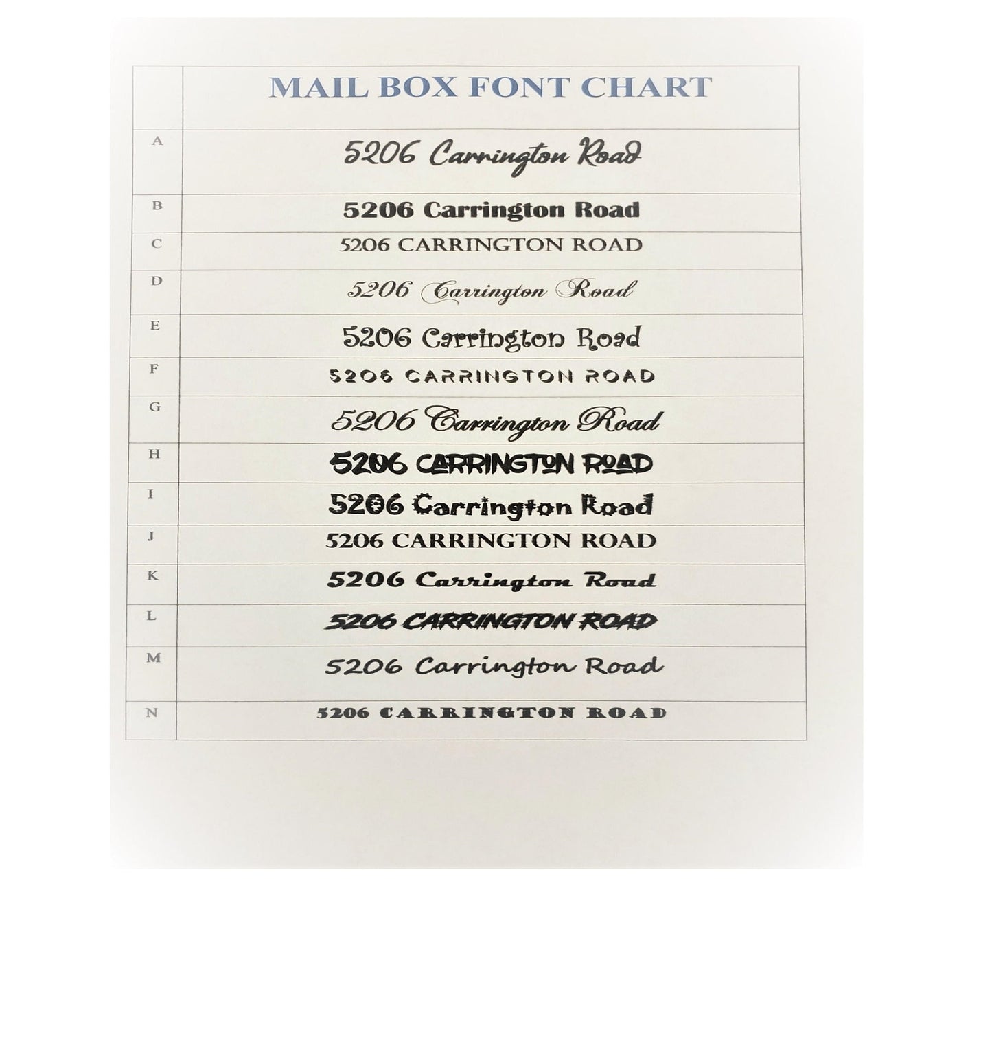 Mailbox Address Lettering, Set of 2, FREE BONUS Accents/Flourishes and House Numbers for Mailbox Door, Mailbox Address Stickers, USAVinyls