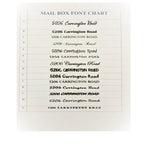 Mailbox Address Lettering, Set of 2, FREE BONUS Accents/Flourishes and House Numbers for Mailbox Door, Mailbox Address Stickers, USAVinyls