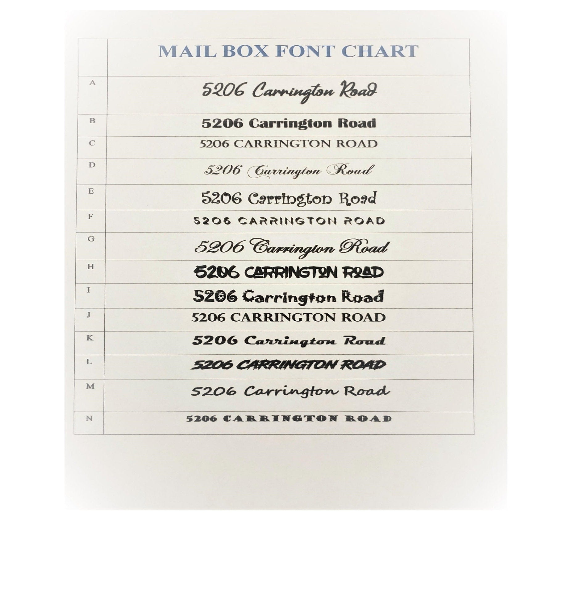 Mailbox Address Lettering, Set of 2, FREE BONUS Accents/Flourishes and House Numbers for Mailbox Door, Mailbox Address Stickers, USAVinyls