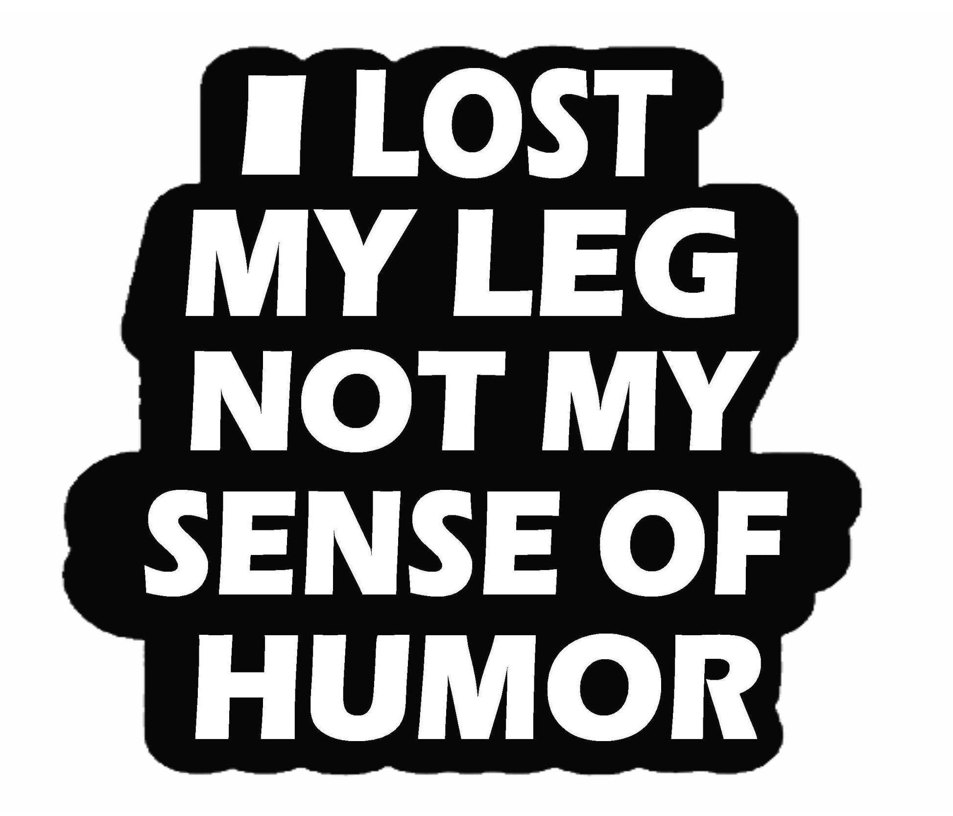 I Lost My Leg Decal, I Lost My Leg Sticker, Disabled Decal, Disabled Sticker, Amputee Decal, Amputee Sticker, USAVinyls