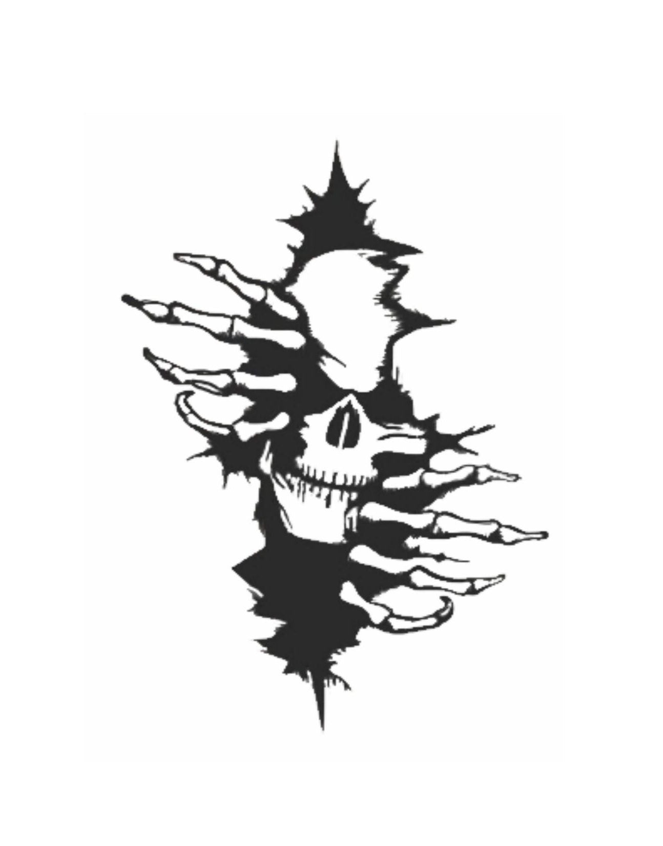 Skull Auto Accent Decal, Skull Car Sticker Skull Car Vinyl, Skull Car Decal ,Hot Car Decal ,Car Side Decal, Car Trunk Decal, Car Door Decal