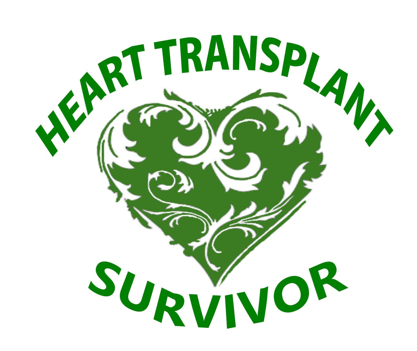 Heart Transplant Survivor Decal, Heart Transplant Survivor Sticker, Survivor Decal, Survivor Sticker, Transplant Survivor Decal