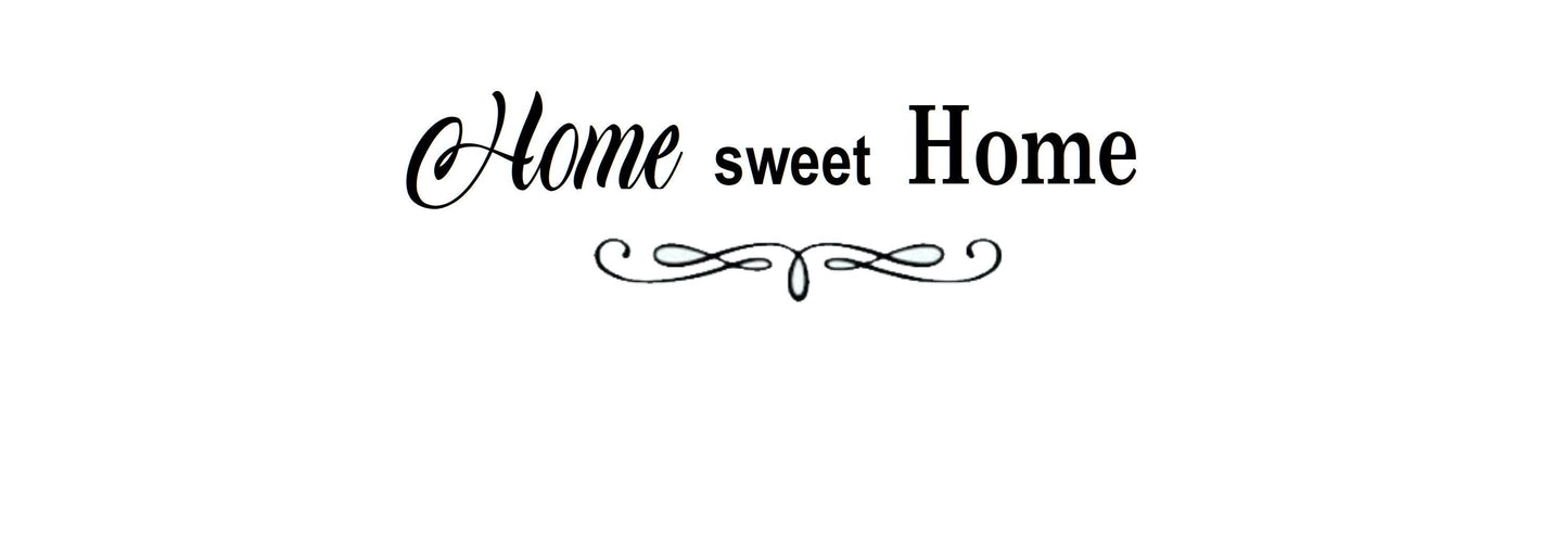 Home Sweet Home Decal, Home Sweet Home Wall Art, Home Sweet Home Sticker, Home Wall Decal, Home Wall Sticker, Wall Art, Wall sticker