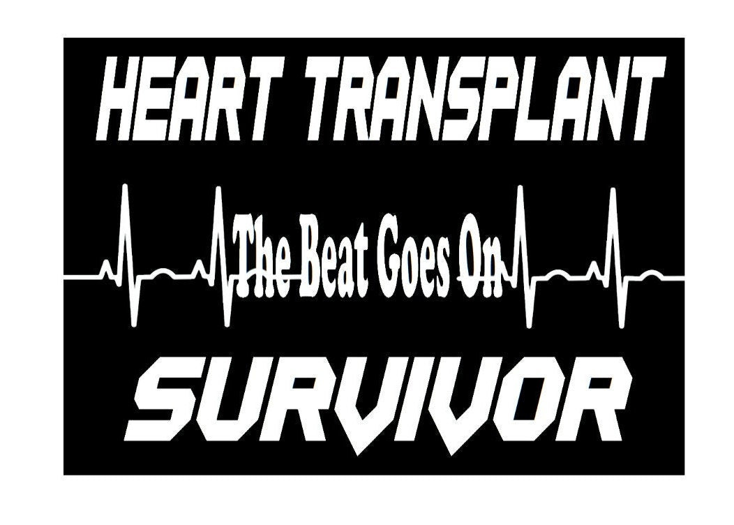 Heart Transplant Warrior, Heart Transplant Survivor, Donate Heart Decal, Share Your Spare, Organ Donation Decal, Heart Transplant Sticker