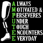 Amputation DecaL, Amputee Decal, Amputation Sticker, Amputee Decal, Disabled Decal, Disabled Sticker, Amputee Sticker, USAVinyls
