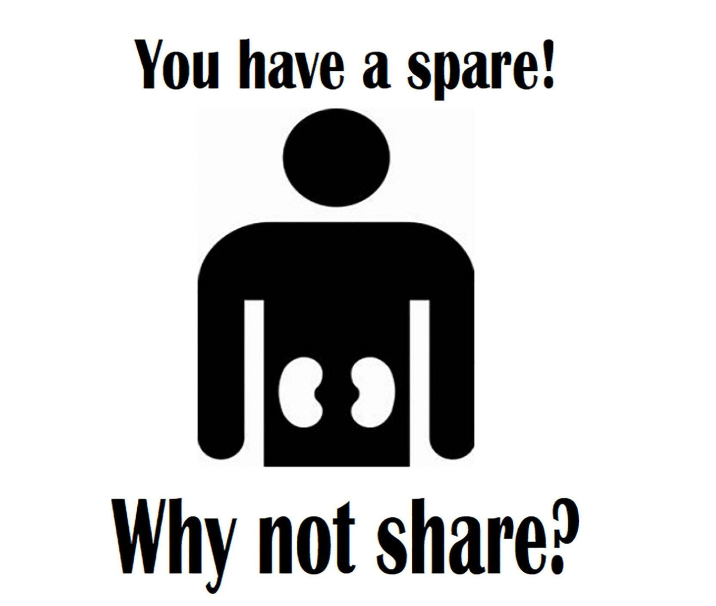 Organ Donation Decal,Transplant Decal, Donate Life, Donate Kidney Decal, Recycle Yourself,Organ Donor, You Have a Spare!, USAVinyls