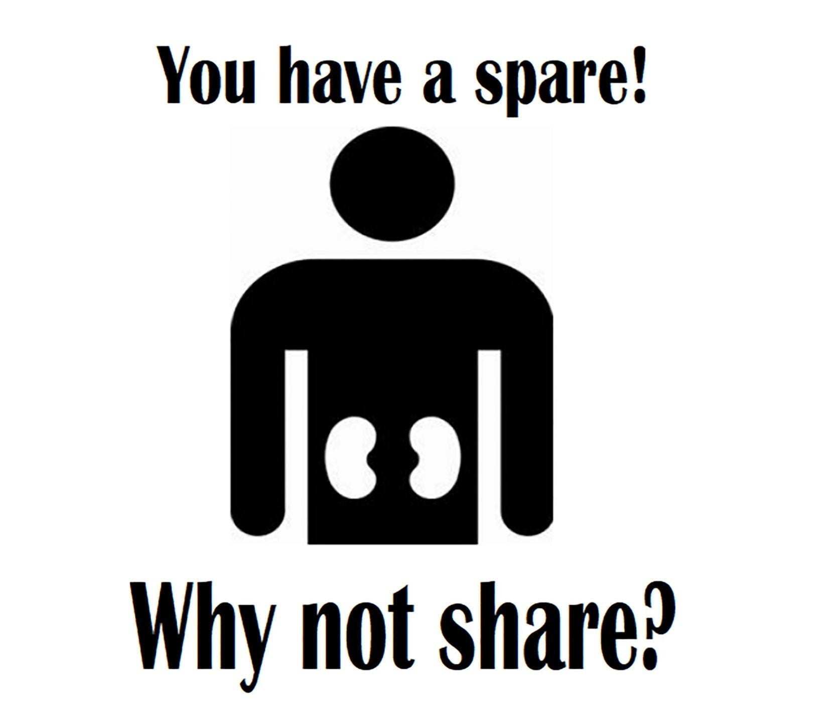 Organ Donation Decal,Transplant Decal, Donate Life, Donate Kidney Decal, Recycle Yourself,Organ Donor, You Have a Spare!, USAVinyls