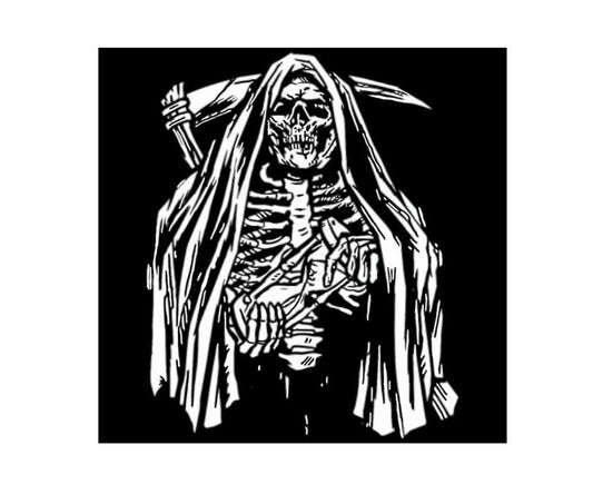 Grim Reaper Decal, Skull Decal, Skull Sticker, Grim Reaper Hood Graphic, Grim Reaper Hood Decal, Grim Reaper Sticker, Grim Reaper Auto