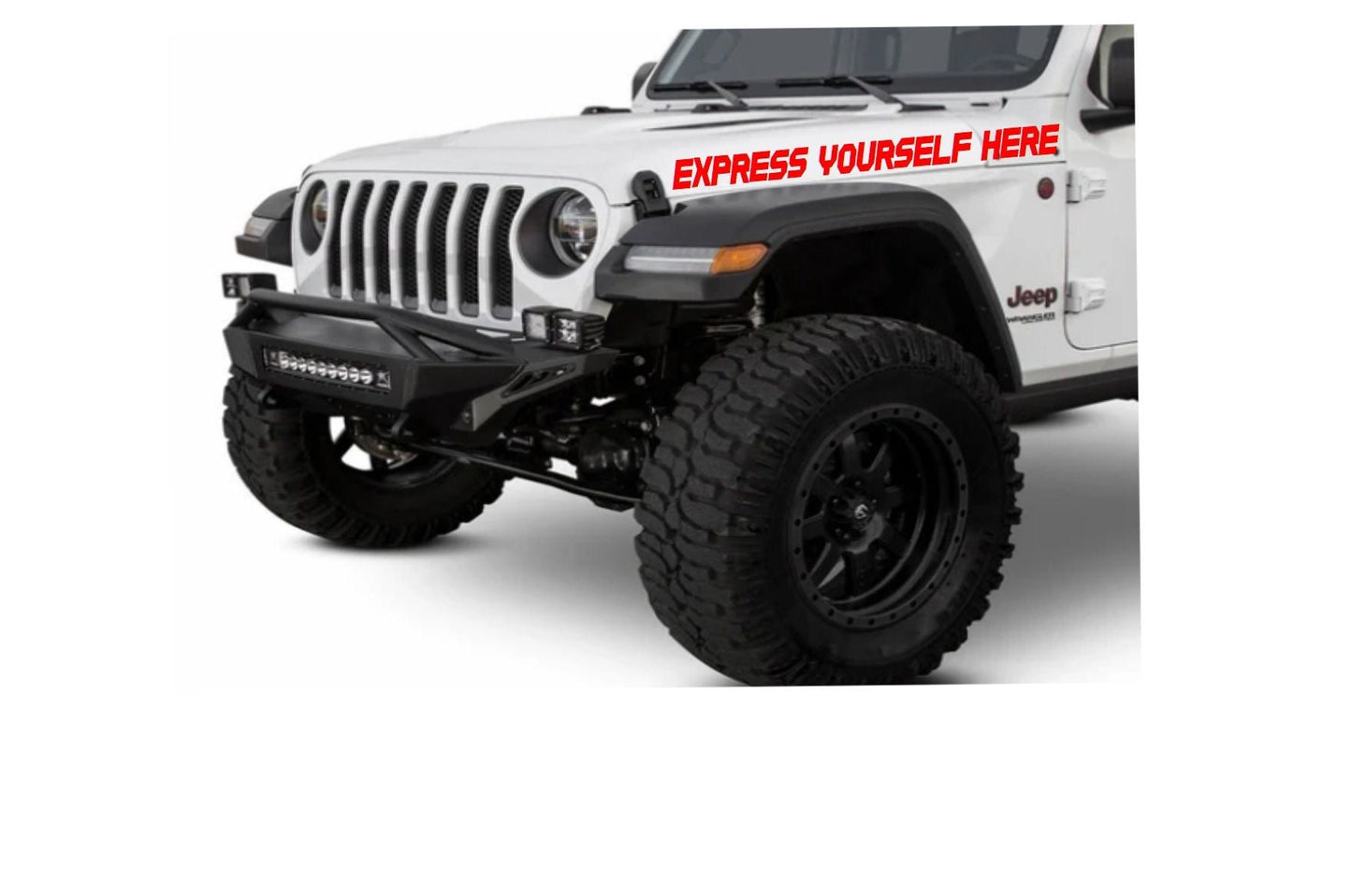 Hood Decal, Hood Sticker, Off Road Decal for Hood, Decal for vehicles like a Jeep, Hood Graphic, Auto Body Decal, Auto Body Sticker