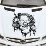 Chucky Decal, Chucky Sticker, Horror Sticker, Horror Decal, Chucky Hood Graphic, Chucky Hood Decal, Chucky Auto, Chucky Horror