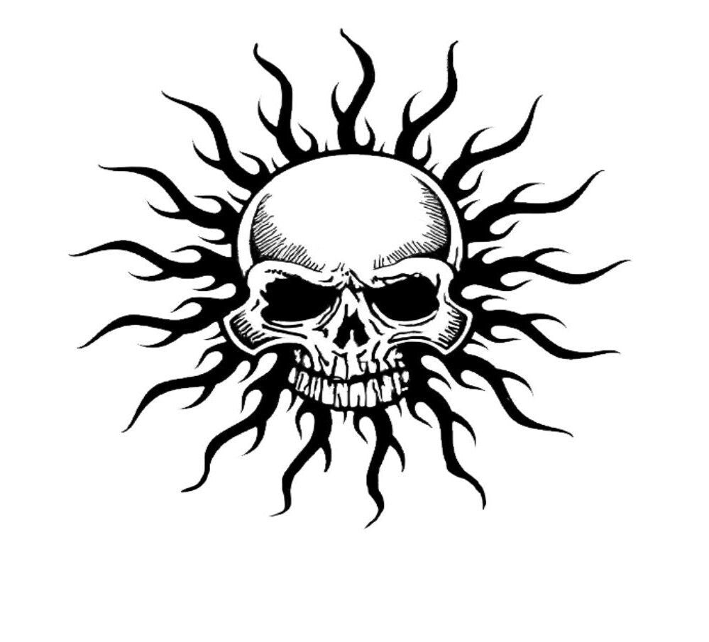 Skull Tribal Decal, Skull Tribal Sticker, Skull Roblox Decal, Skull Roblox Sticker, Hood Decal, Tailgate Sticker, Skull Decal, Skull Sticker