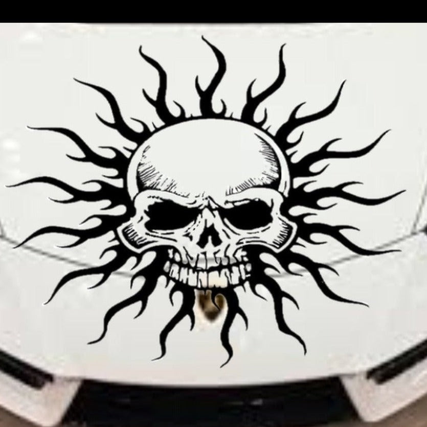 Skull Tribal Decal, Skull Tribal Sticker, Skull Roblox Decal, Skull Roblox Sticker, Hood Decal, Tailgate Sticker, Skull Decal, Skull Sticker