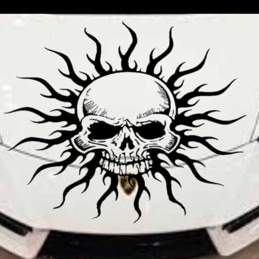 Skull Tribal Decal, Skull Tribal Sticker, Skull Roblox Decal, Skull Roblox Sticker, Hood Decal, Tailgate Sticker, Skull Decal, Skull Sticker