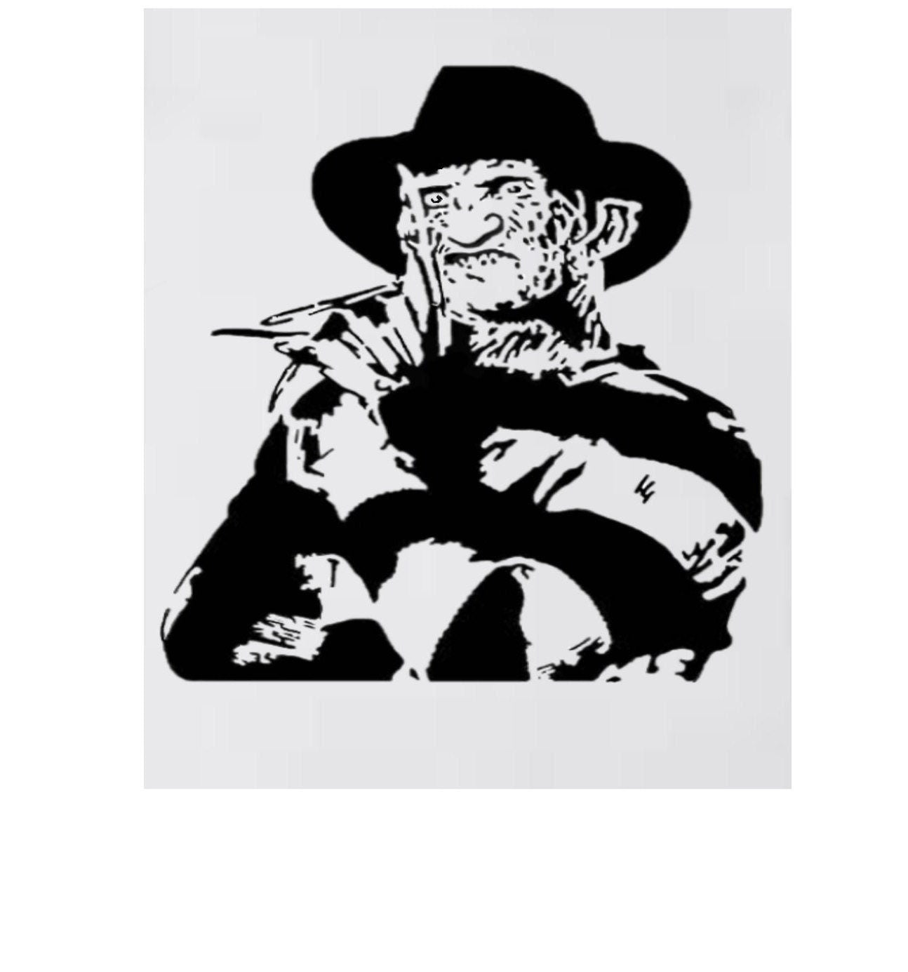 Freddy Krueger Decal, Freddy Krueger Auto Graphic, Freddy Krueger Hood Sticker, Freddy Krueger Hood Decal, Freddy Sticker, Freddy Decal