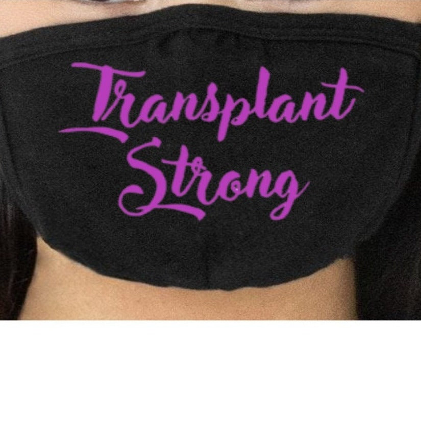 Transplant Strong HTV (heat transfer vinyl) Choice of Decal Only or Decal Applied to a Mask, Transplant Mask, Transplant HTV Decal