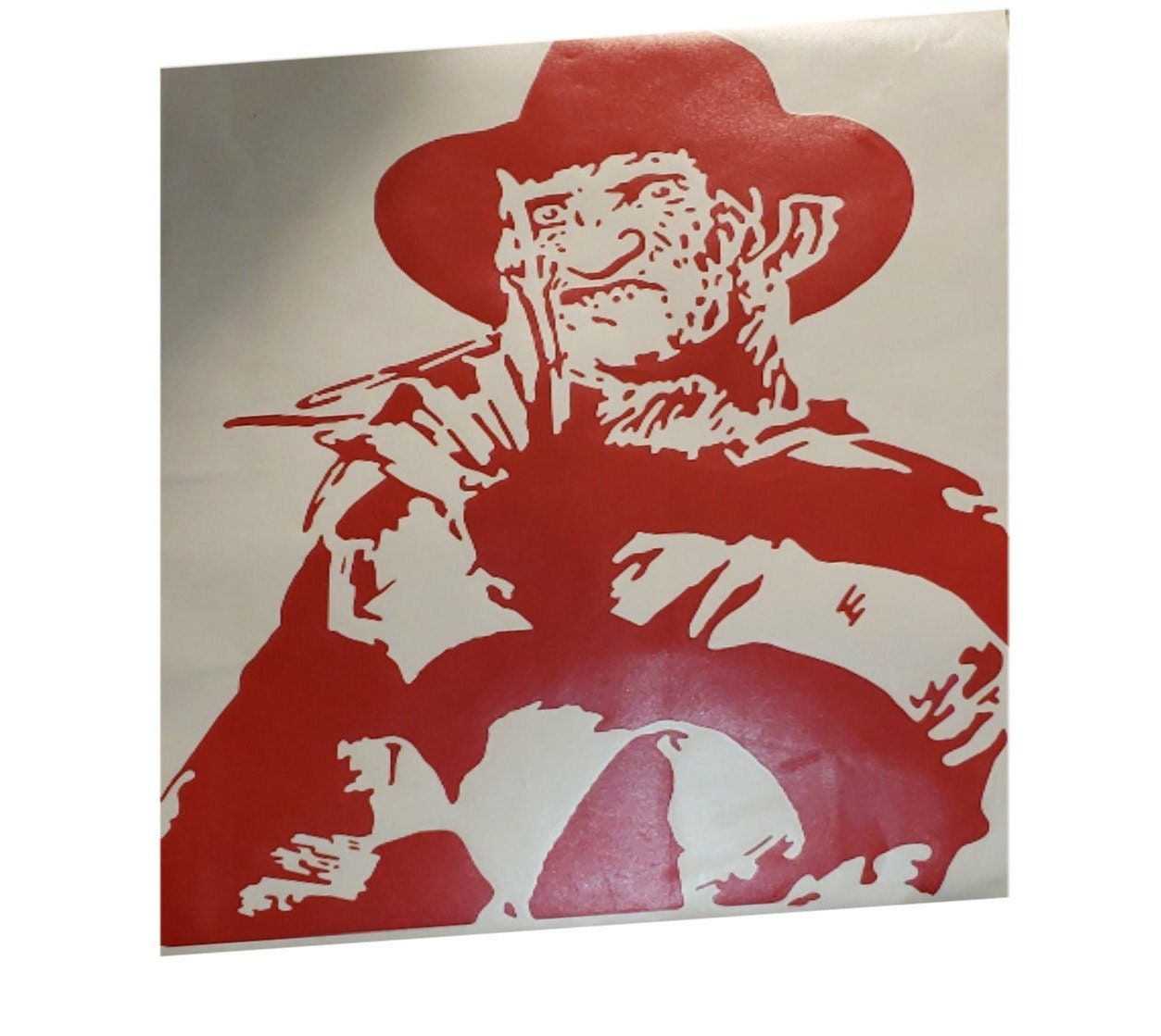 Freddy Krueger Decal, Freddy Krueger Auto Graphic, Freddy Krueger Hood Sticker, Freddy Krueger Hood Decal, Freddy Sticker, Freddy Decal