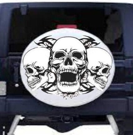 Skull Auto Accent Decal, Skulls Car Vinyl, Triple Skulls Car Decal ,Hot Car Decal ,Car Side Decal, Car Trunk Decal, Car Door Decal