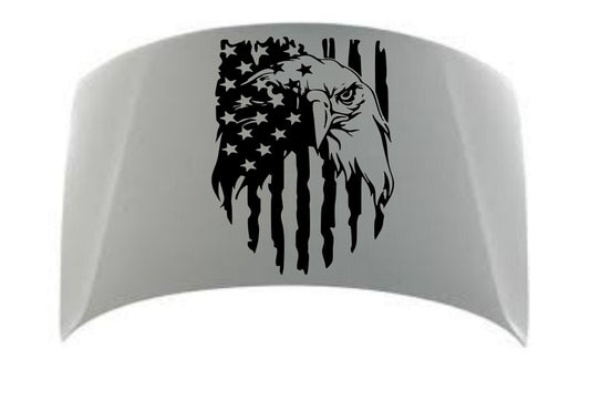 American Flag Decal, American Flag Sticker, American Flag with Eagle Decal, American Flag with Eagle Sticker, Patriotic Decal, Patriotic